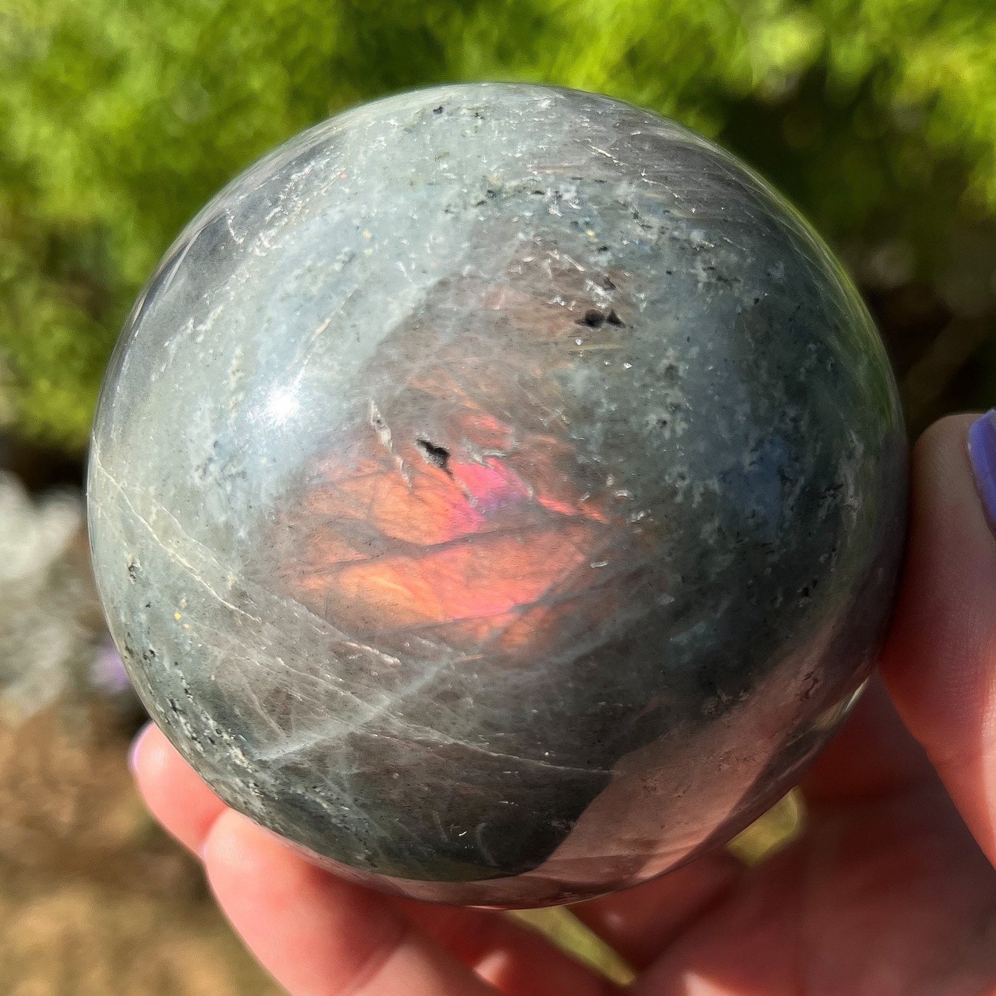 Purple Pink Labradorite