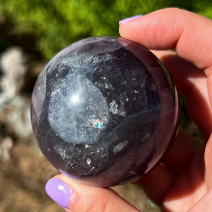 Magenta Pink Fluorite Sphere