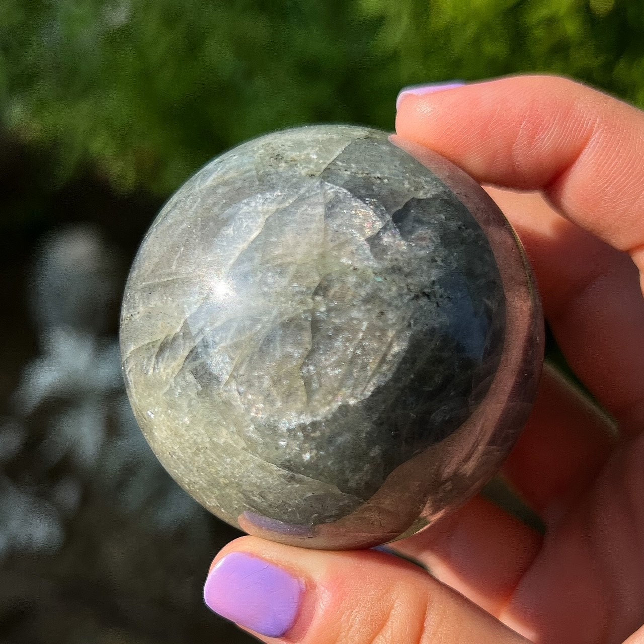 Pink Orange Labradorite
