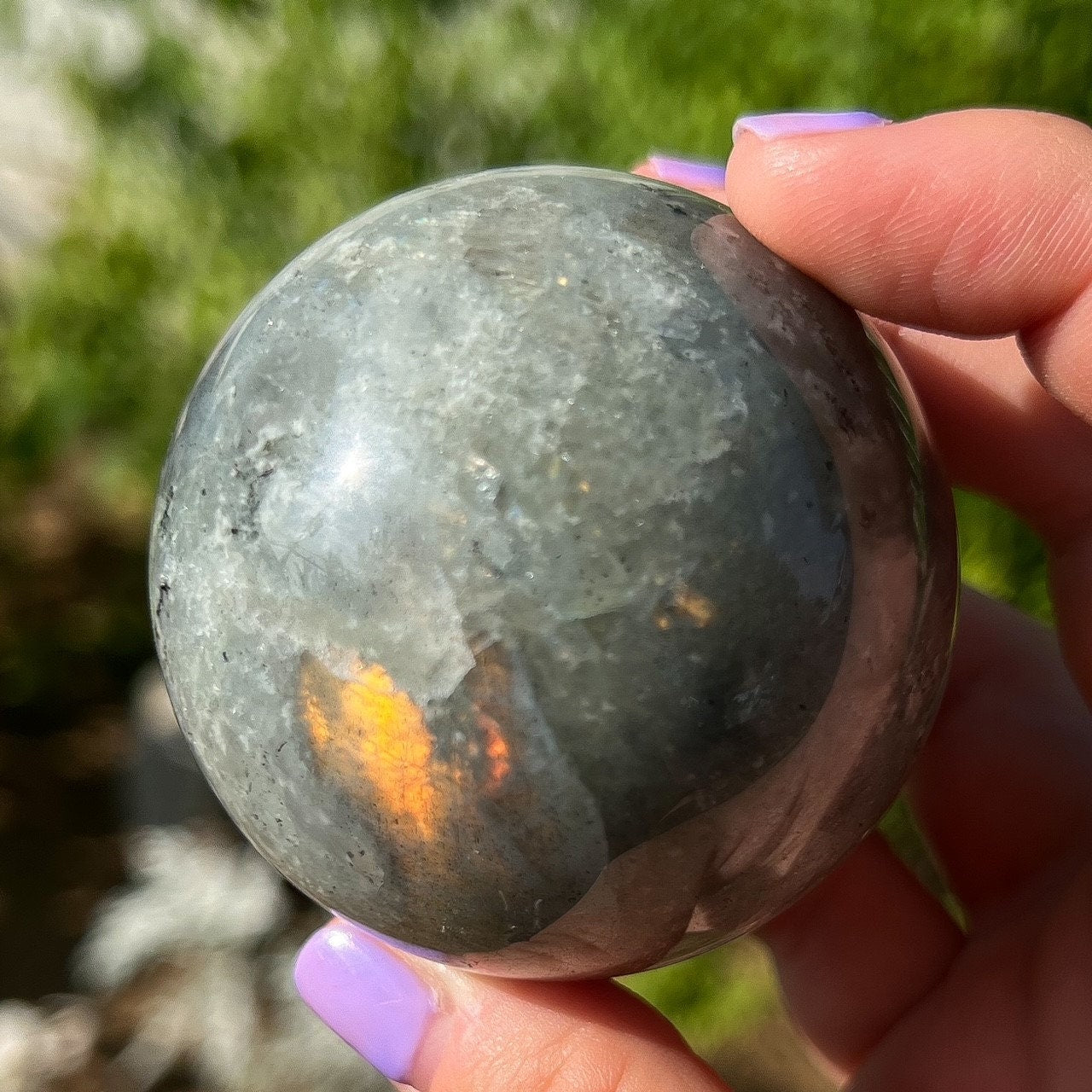 Fire Orange Labradorite