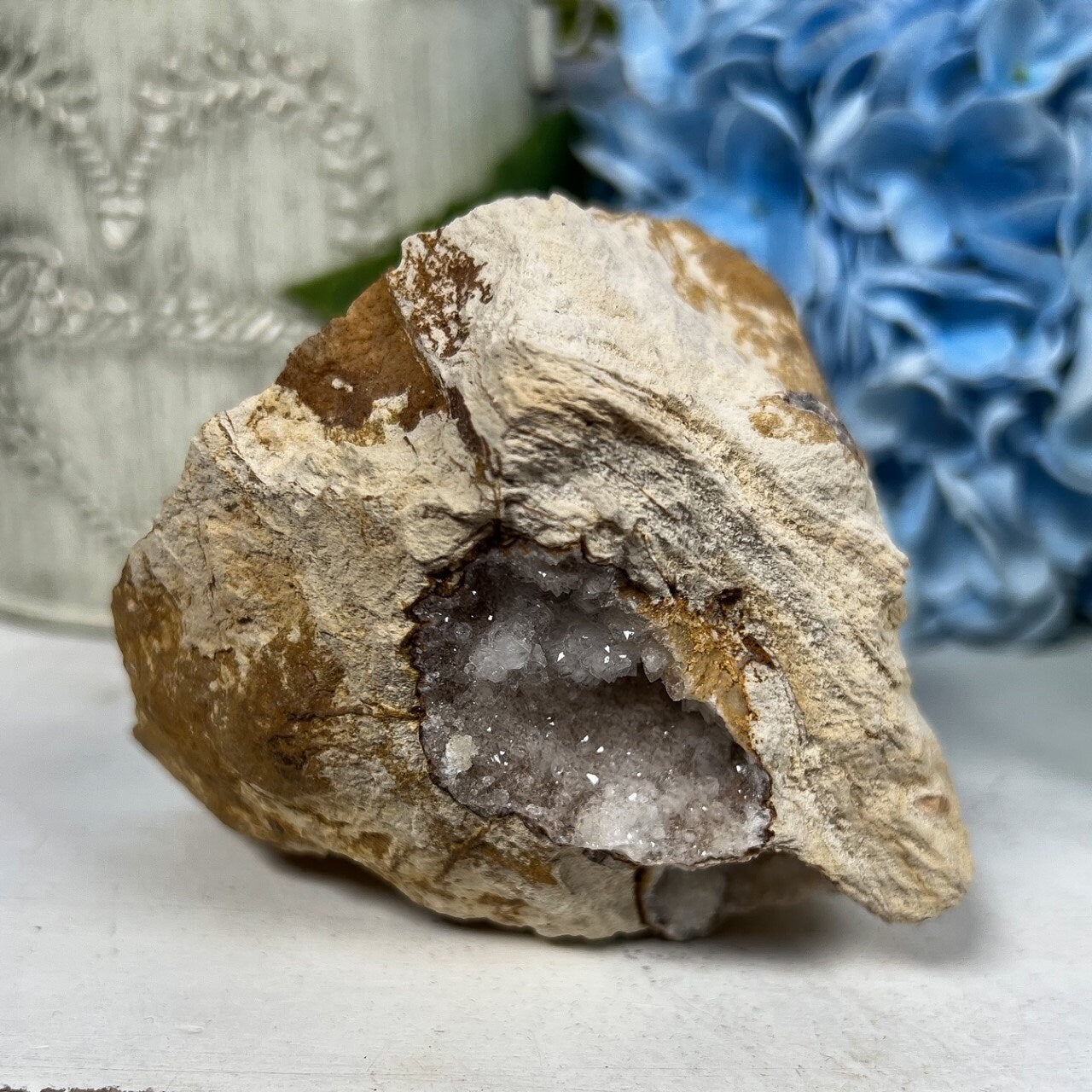 Druzy Quartz Geode