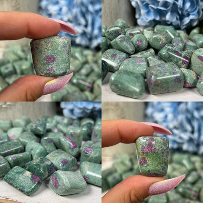 Ruby in Fuchsite Tumbles