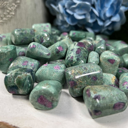 Ruby in Fuchsite Tumbles