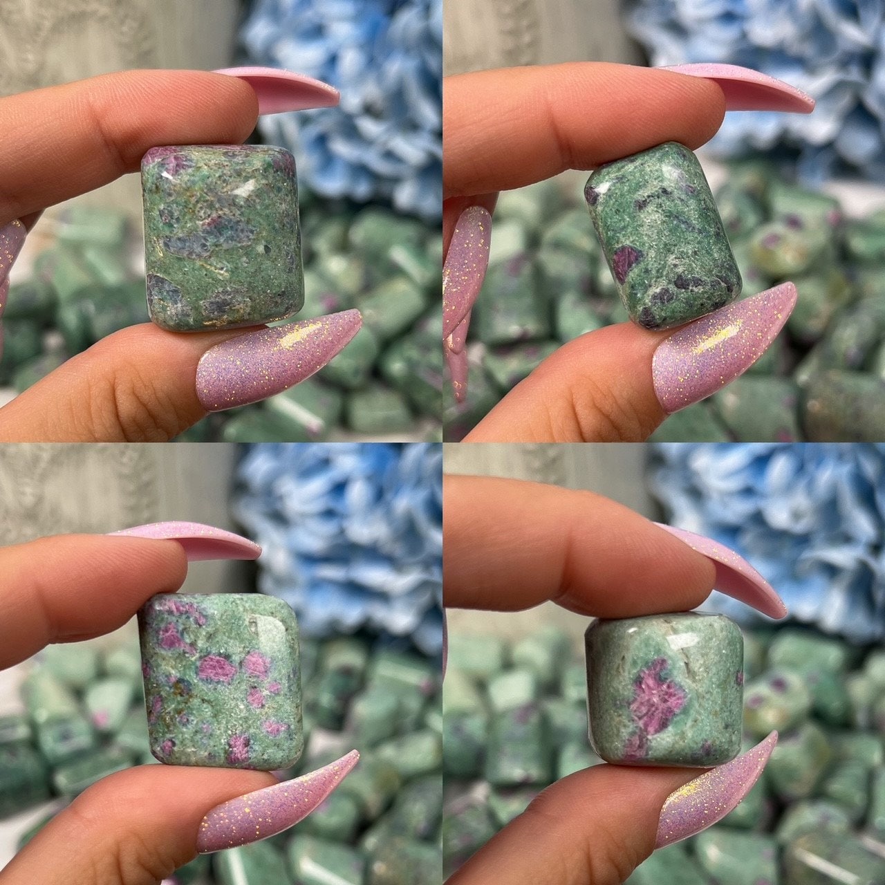 Ruby in Fuchsite Tumbles