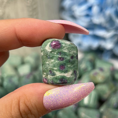Ruby in Fuchsite Tumbles