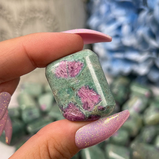 Ruby in Fuchsite Tumbles