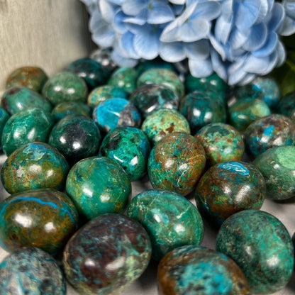 Chrysocolla Malachite Tumbles