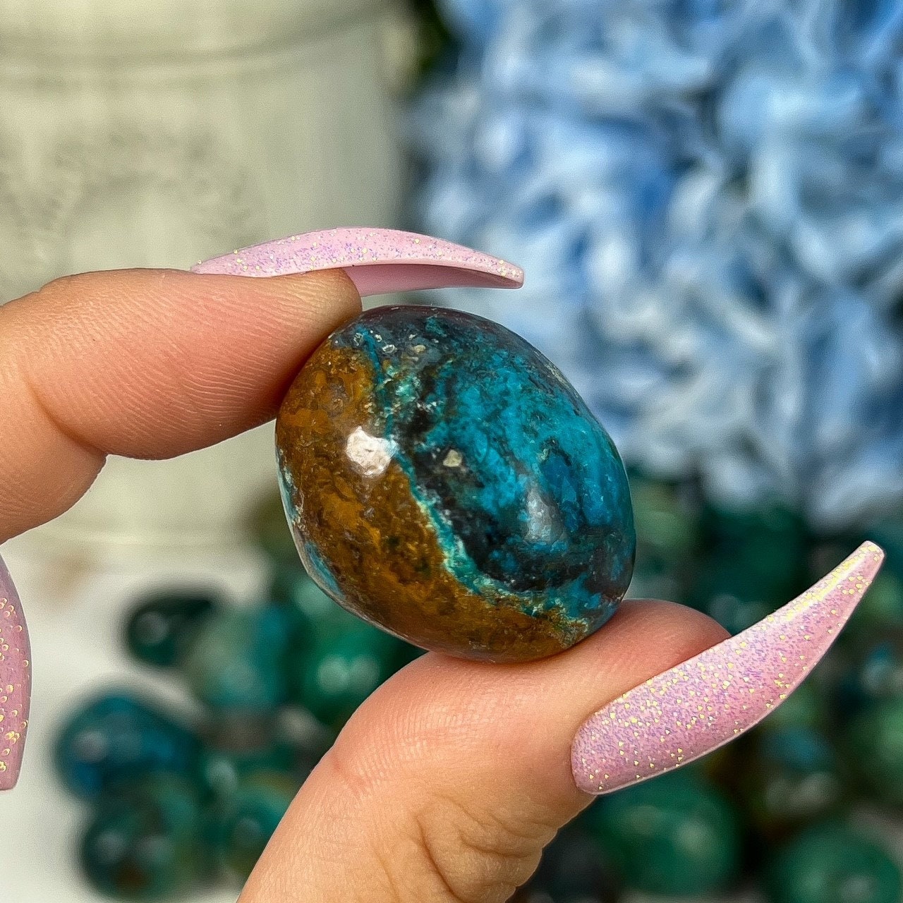 Chrysocolla Malachite Tumbles