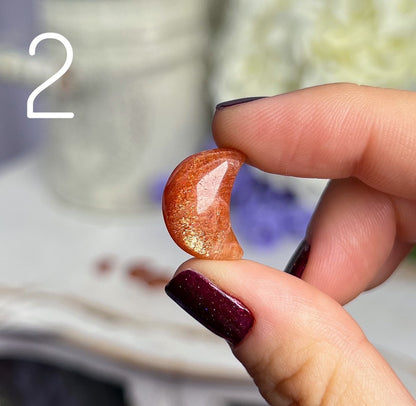 Gem Grade Sunstone Moons