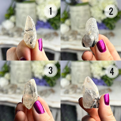 Raw Tourmalated Lemurian Quartz