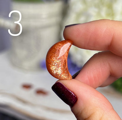 Gem Grade Sunstone Moons