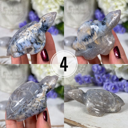 Dendritic Agate Sea Turtles