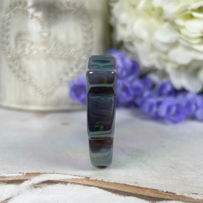 Rainbow Aura Agate Bird