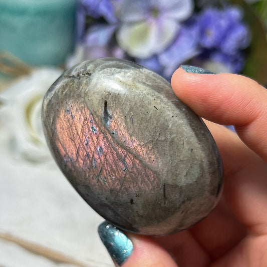 Peach Purple Labradorite