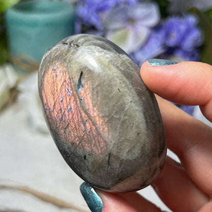 Peach Purple Labradorite