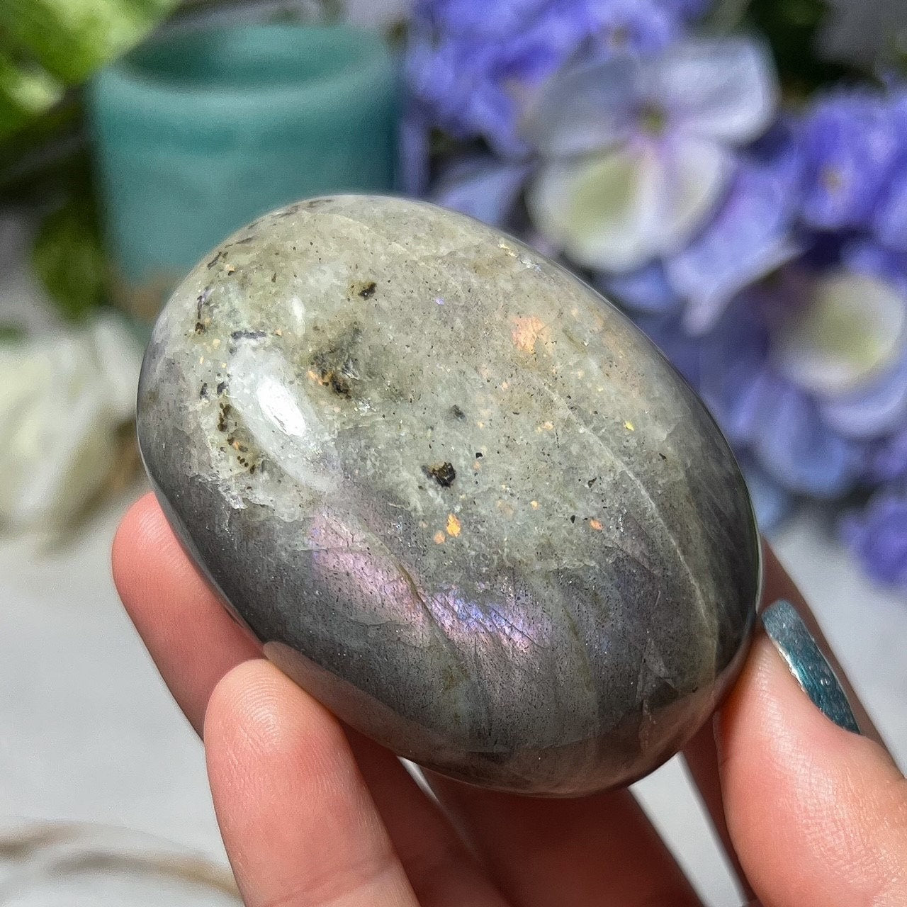 Peach Purple Labradorite