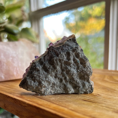 Rainbow Aura Amethyst Cluster