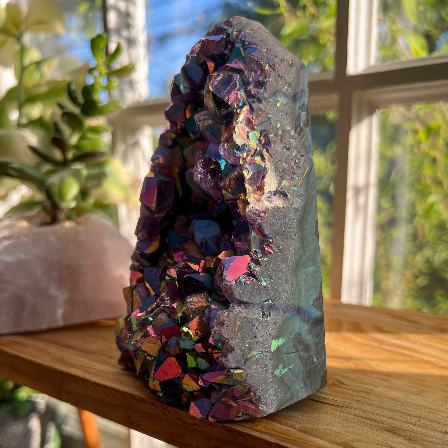 Rainbow Aura Amethyst Cathedral