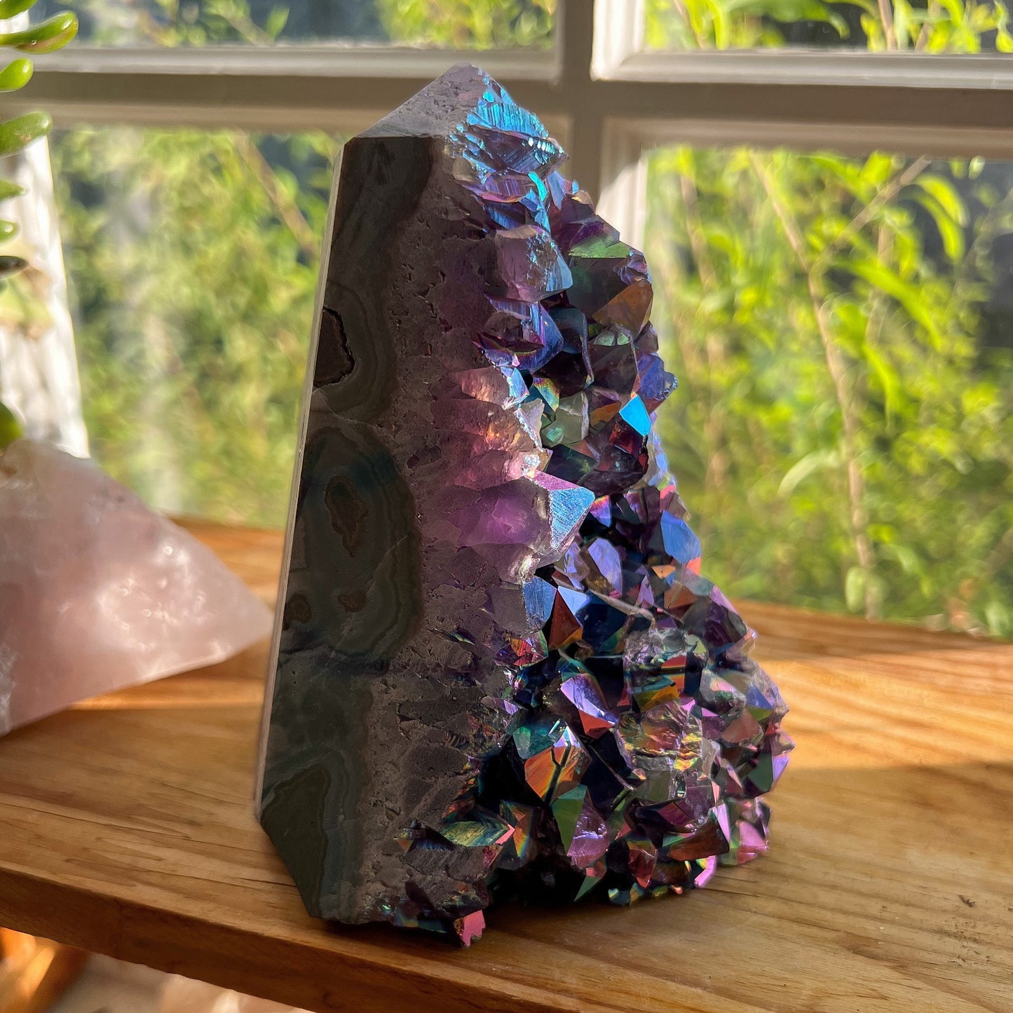 Rainbow Aura Amethyst Cathedral
