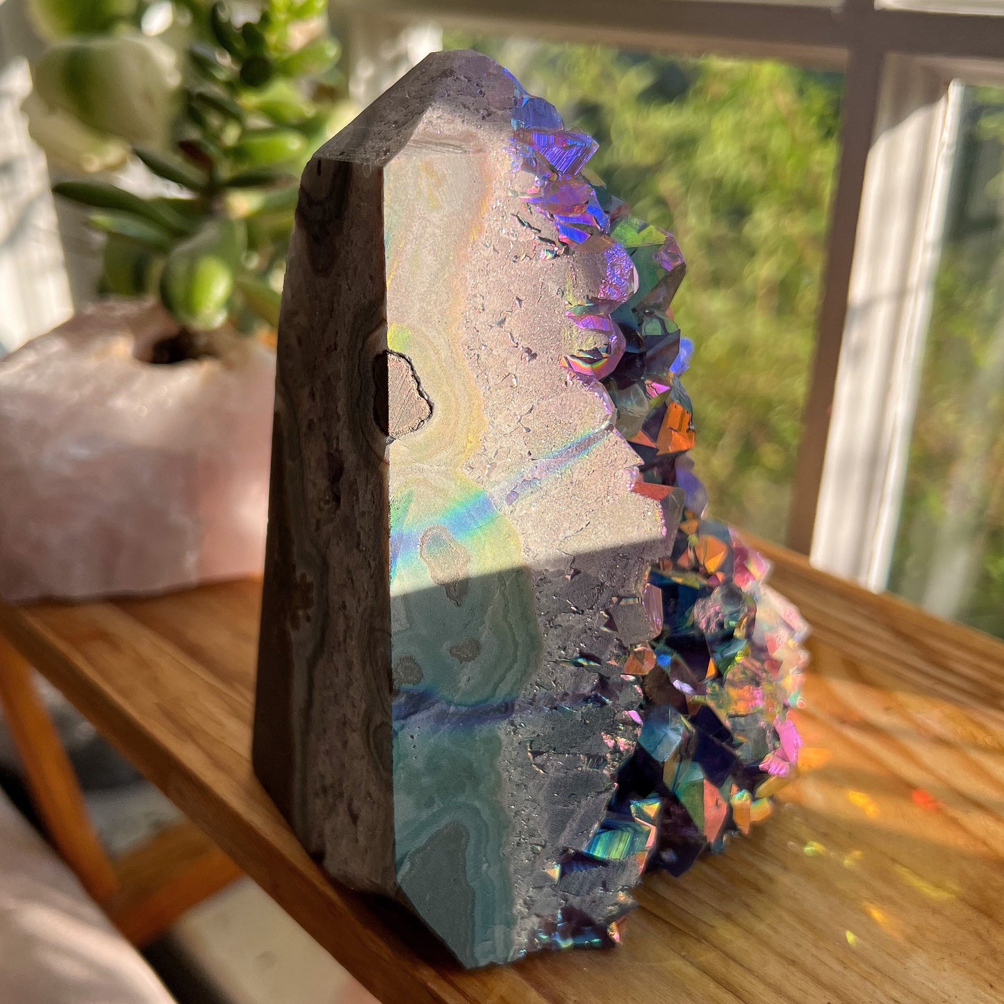 Rainbow Aura Amethyst Cathedral