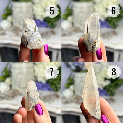 Raw Tourmalated Lemurian Quartz