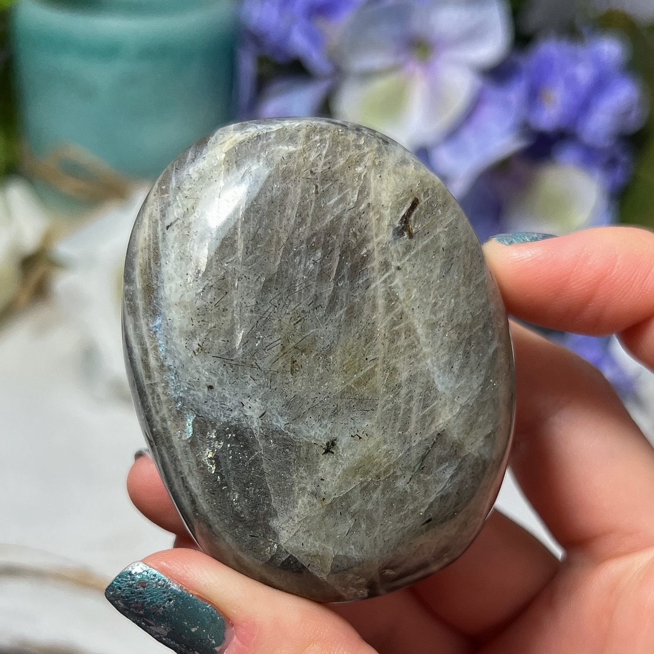 Peach Purple Labradorite