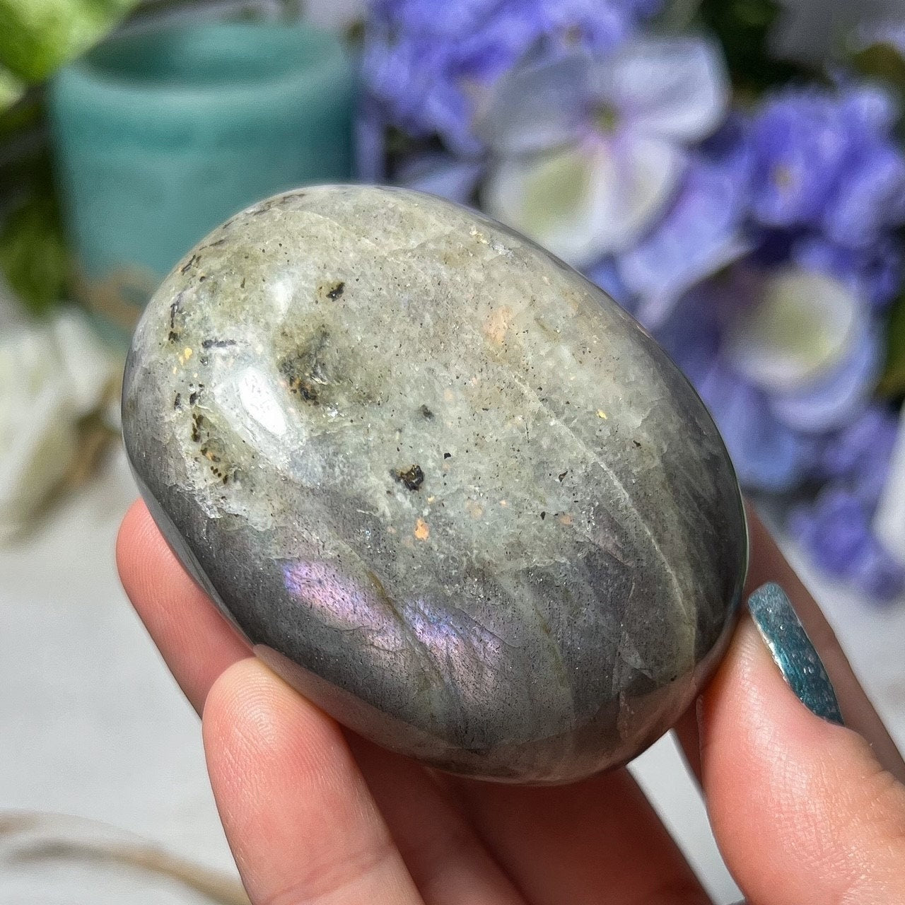 Peach Purple Labradorite