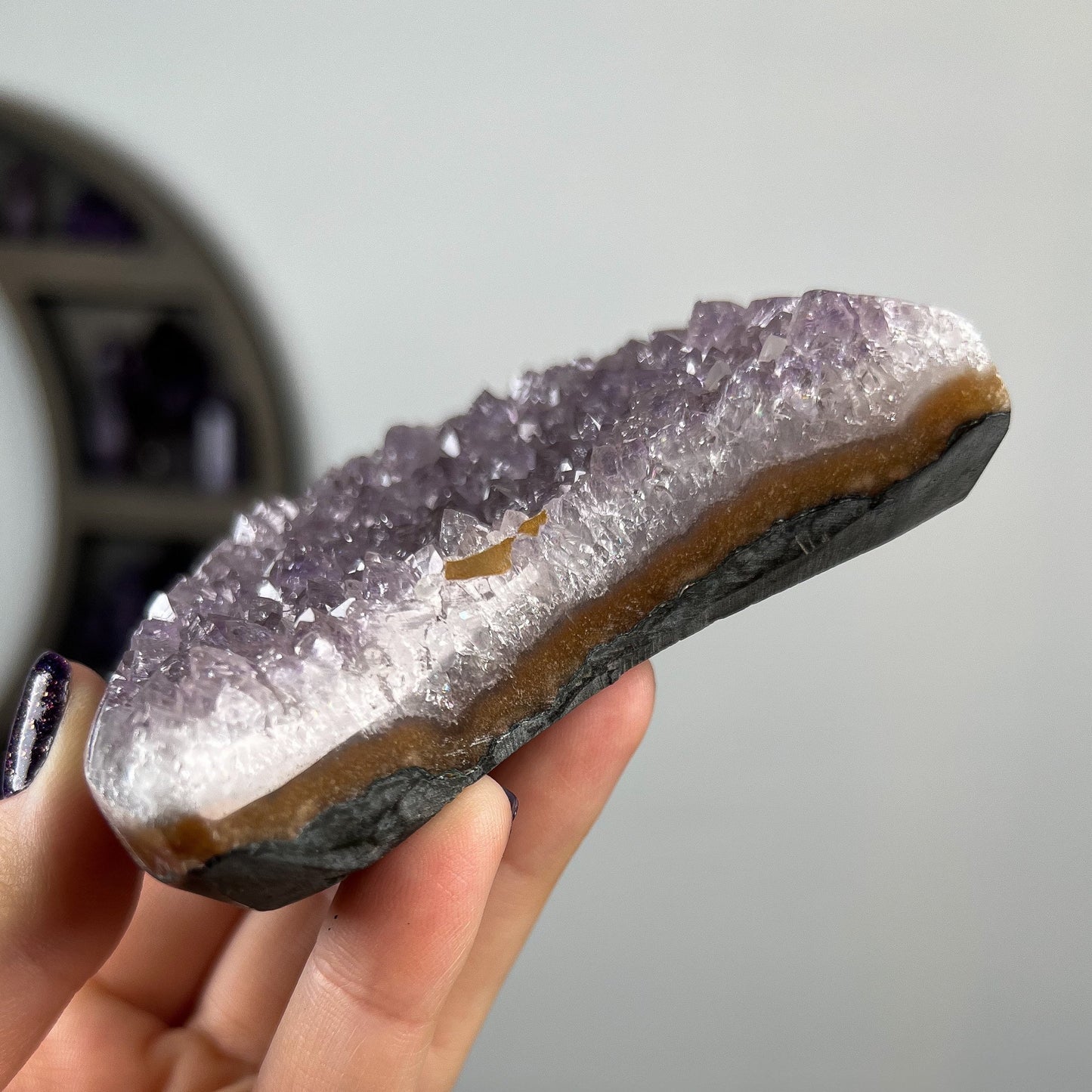 Druzy Amethyst Jasper Moon