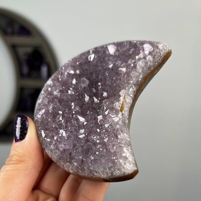 Druzy Amethyst Jasper Moon