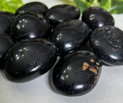 Black Tourmaline Palm Stones