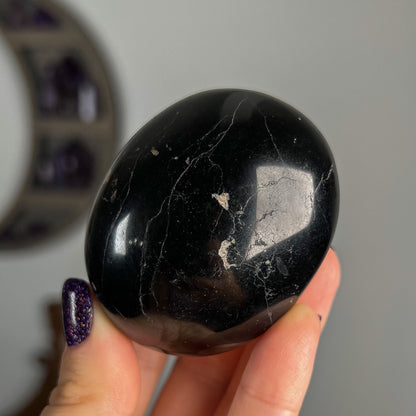 Black Tourmaline Palm Stones