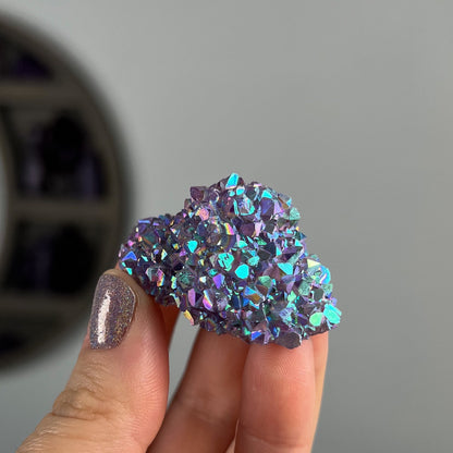Rainbow Aura Amethyst Flower