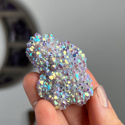 Rainbow Aura Amethyst Flower