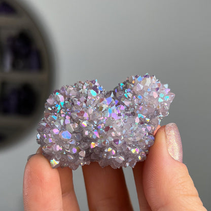 Rainbow Aura Amethyst Flower