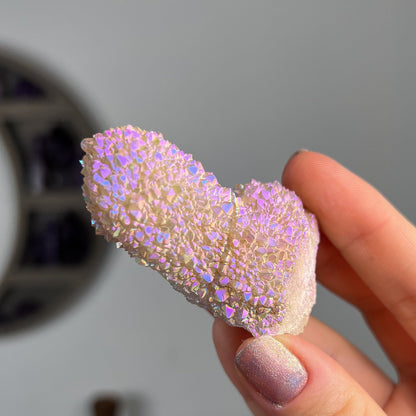 Rainbow Aura Spirit Quartz Cluster