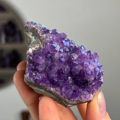 Rainbow Aura Amethyst Flower