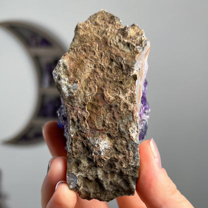 Rainbow Aura Amethyst Cluster