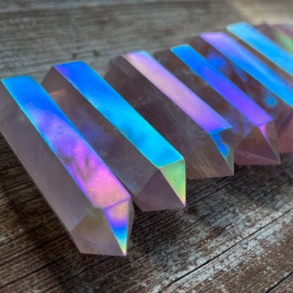Angel Aura Rose Quartz Wand