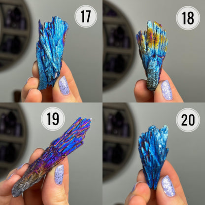 Titanium Aura Kyanite Blades