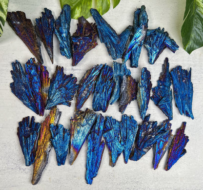 Titanium Aura Kyanite Blades