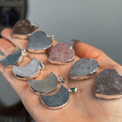 Rainbow Amethyst Druzy Pendants