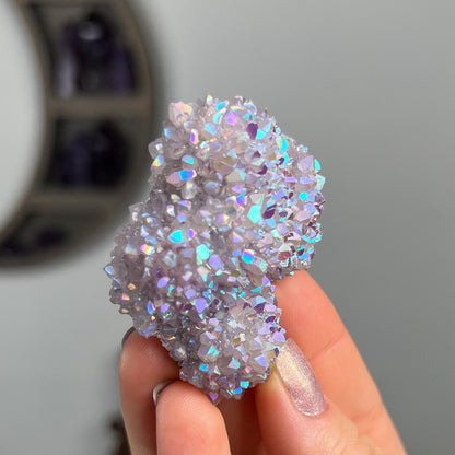 Rainbow Aura Amethyst Flower