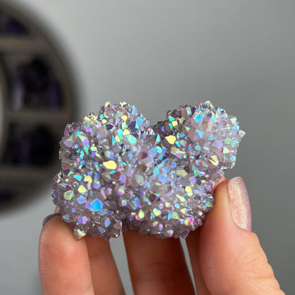 Rainbow Aura Amethyst Flower