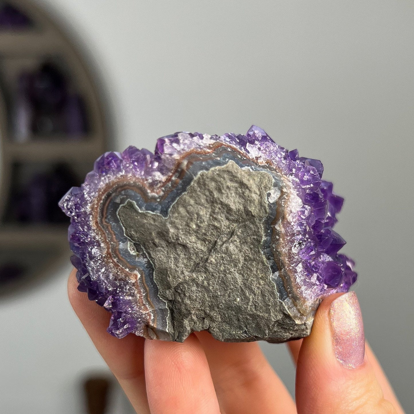 Rainbow Aura Amethyst Flower