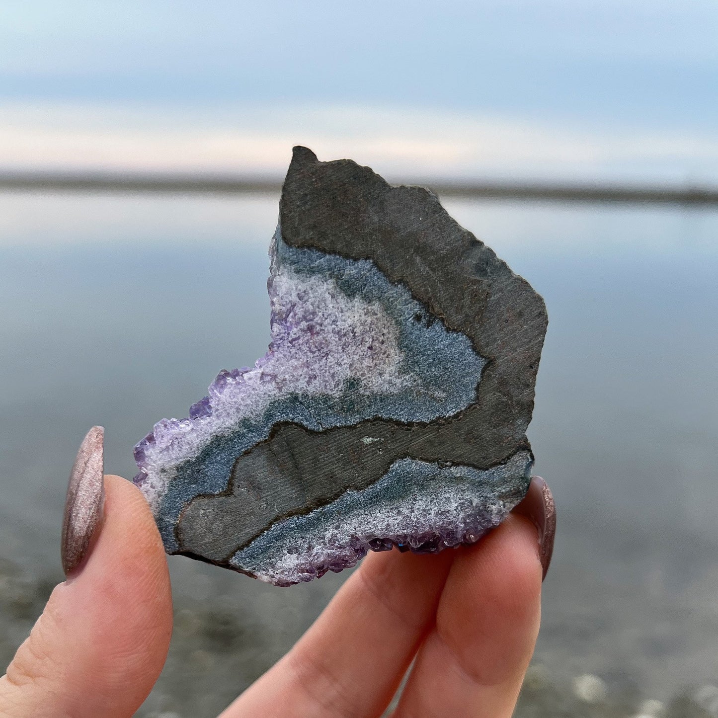 Rainbow Aura Amethyst Flower