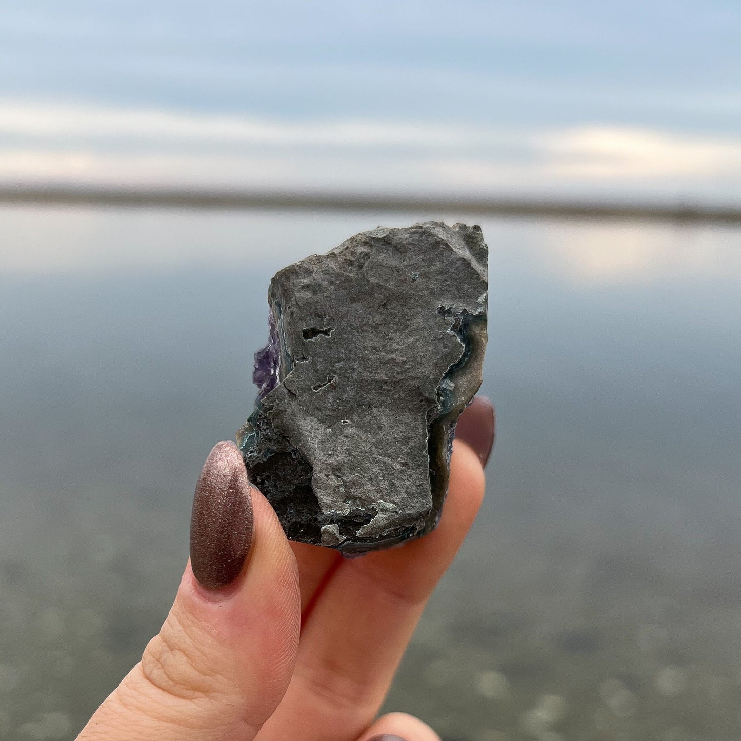 Rainbow Aura Amethyst Flower