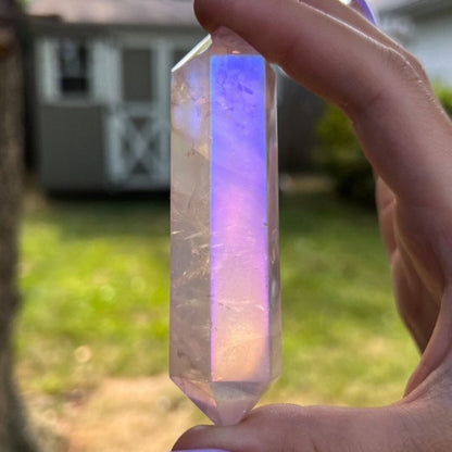 Angel Aura Rose Quartz Wand