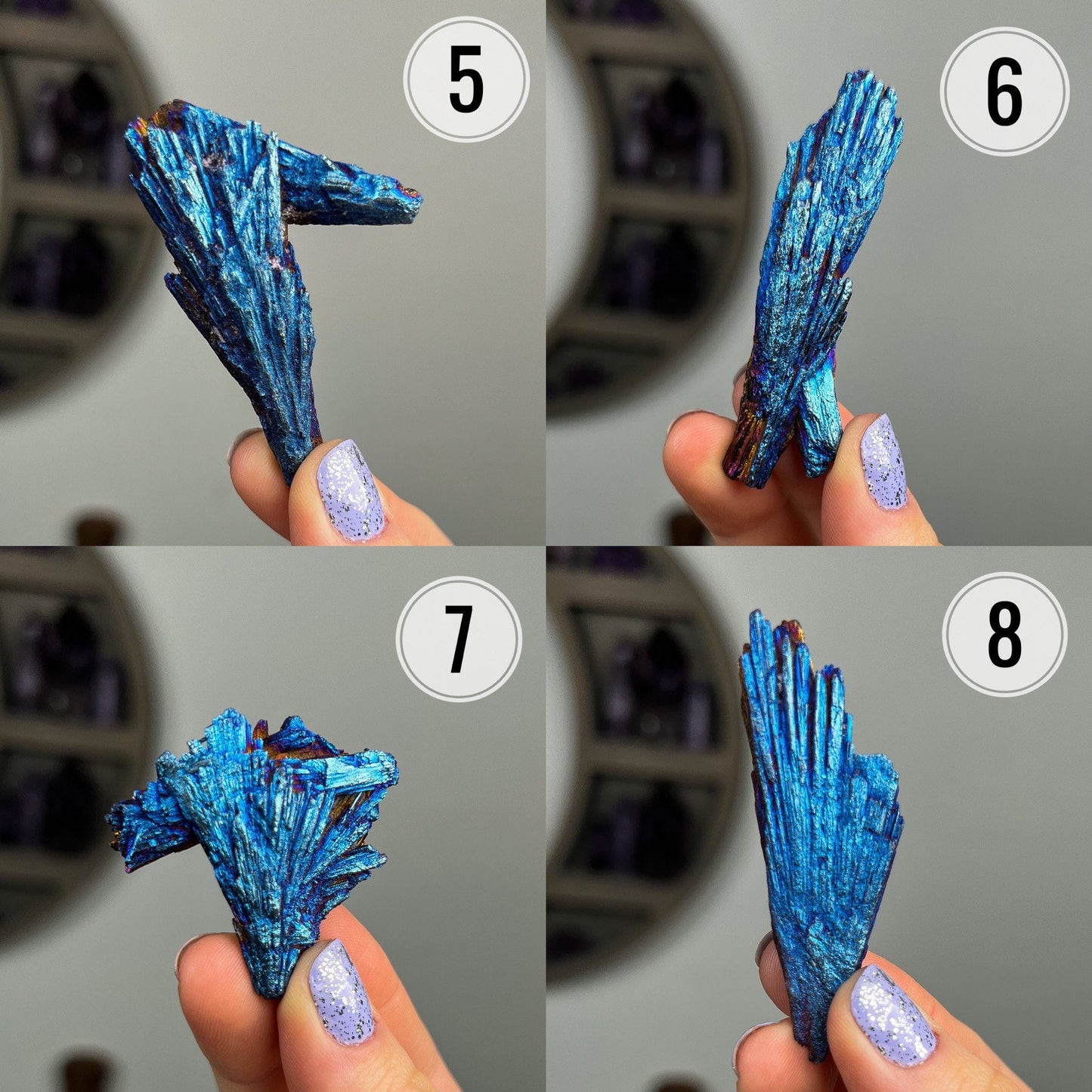 Titanium Aura Kyanite Blades
