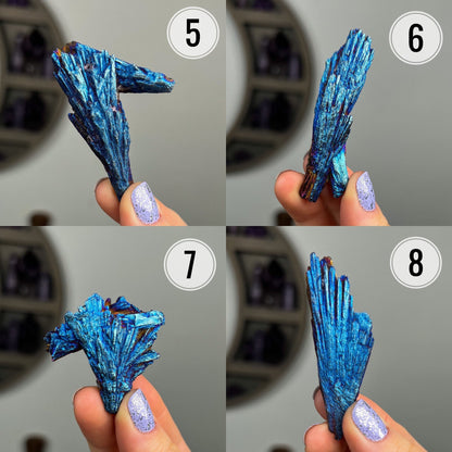 Titanium Aura Kyanite Blades