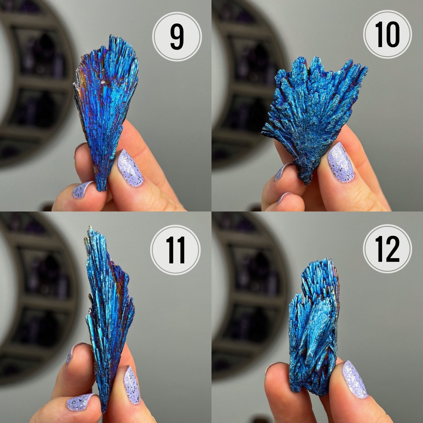 Titanium Aura Kyanite Blades